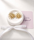Sun Stud Earrings 18K Gold Plated Stainless Steel