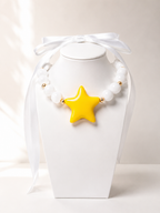 Ball and star necklace