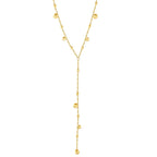 18K Gold Tassel Bead Necklace