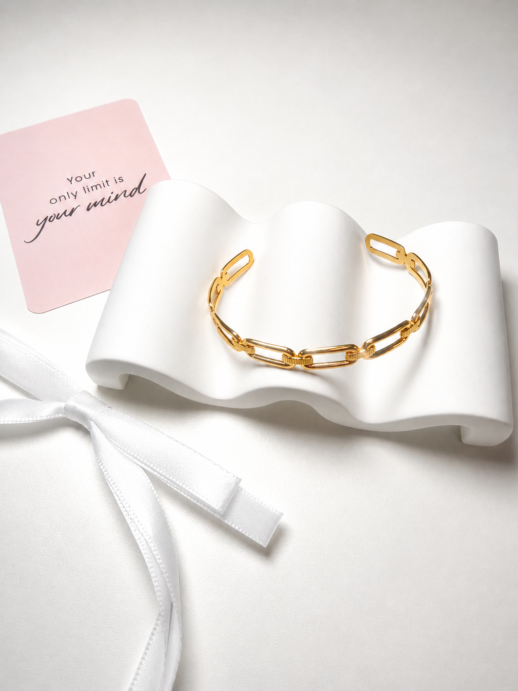 Chain Hard Bracelet – 18K Gold Plated
