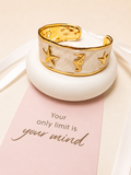 Stars and Seahorses bracelet, 18-karat gold-plated steel