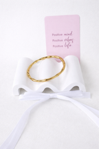 Bracelet, 18K Gold Plated Steel