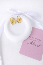 Flowers- Earrings, 18K Gold Plated Steel