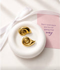 Snail Stud Earrings 18K Gold Plated Stainless Steel