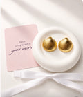 Seashell Stud Earrings 18K Gold Plated Stainless Steel
