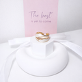 Ring, 18K Gold Plated Steel
