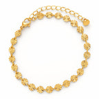 Bracelet, 18K Gold Plated Steel
