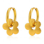 Flowers- Earrings, 18K Gold Plated Steel