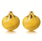 Seashell Stud Earrings 18K Gold Plated Stainless Steel