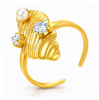 Seashell Adjustable Ring