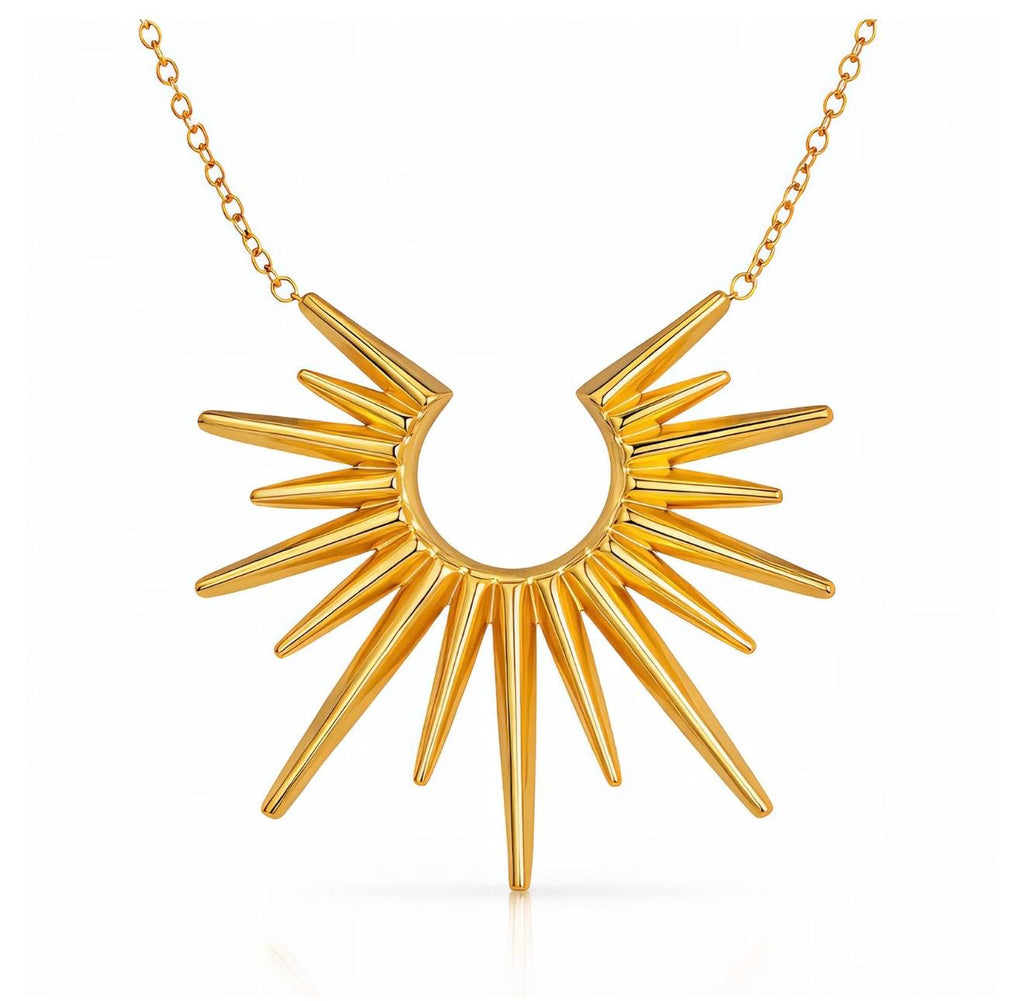 Necklace, 18K Gold Plated Steel
