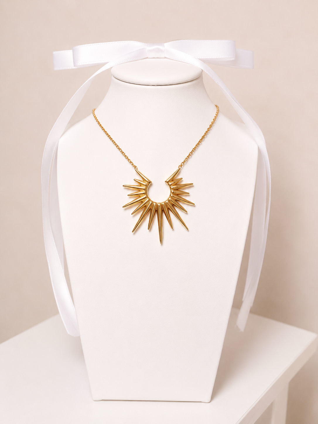 Necklace, 18K Gold Plated Steel