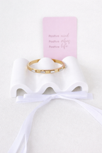 Bracelet, 18K Gold Plated Steel