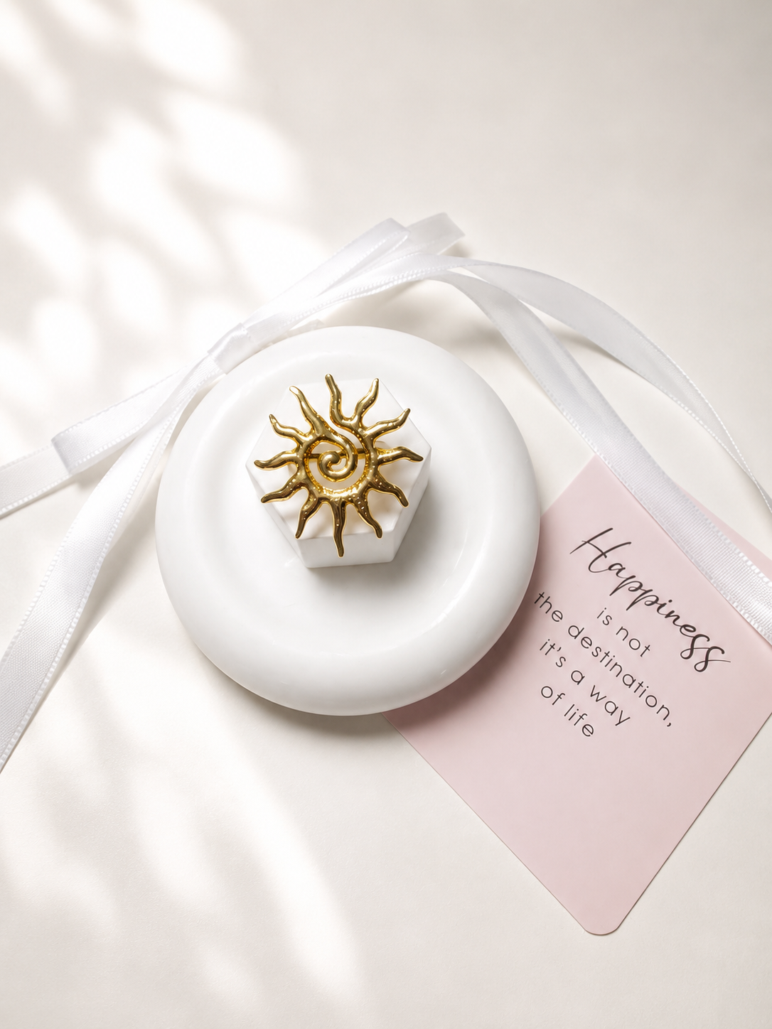 Gold Sun Adjustable Ring