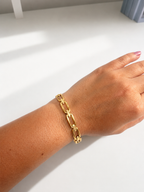 Chain Hard Bracelet – 18K Gold Plated