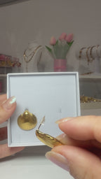 Seashell Stud Earrings 18K Gold Plated Stainless Steel